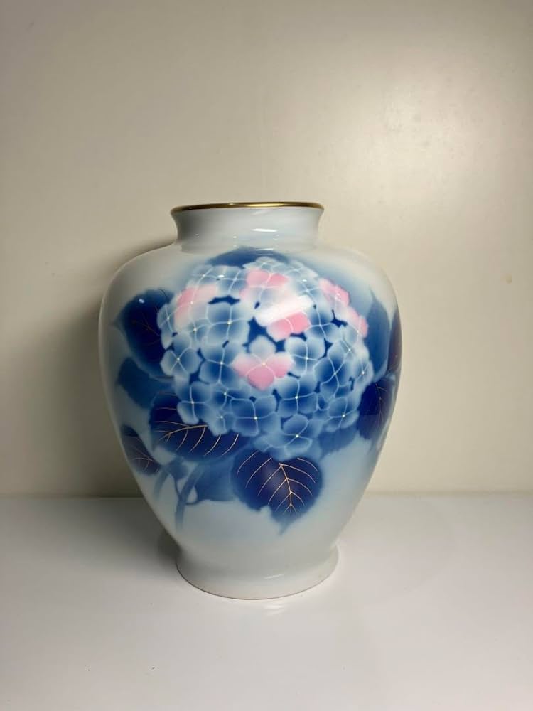 Amazon.co.jp: 深川製磁 紫陽花 花瓶 : ホーム＆キッチン